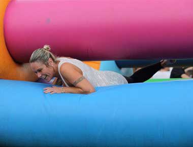 Inflatable games for team building