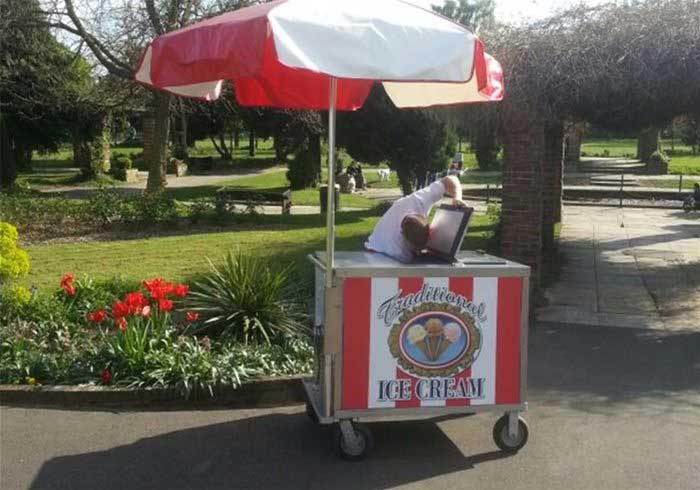 Mobile Ice Cream Cart