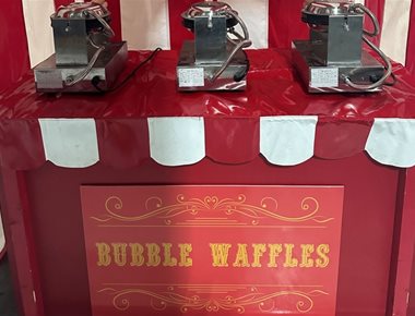 Hire bubble waffle cart for events